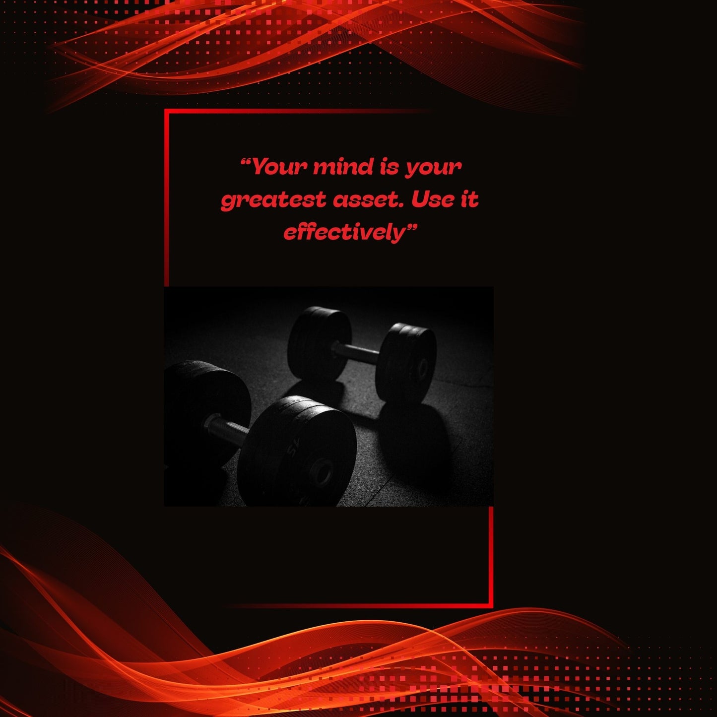 The mind Strength in Focus - Motivational Gym Poster for Inspiration