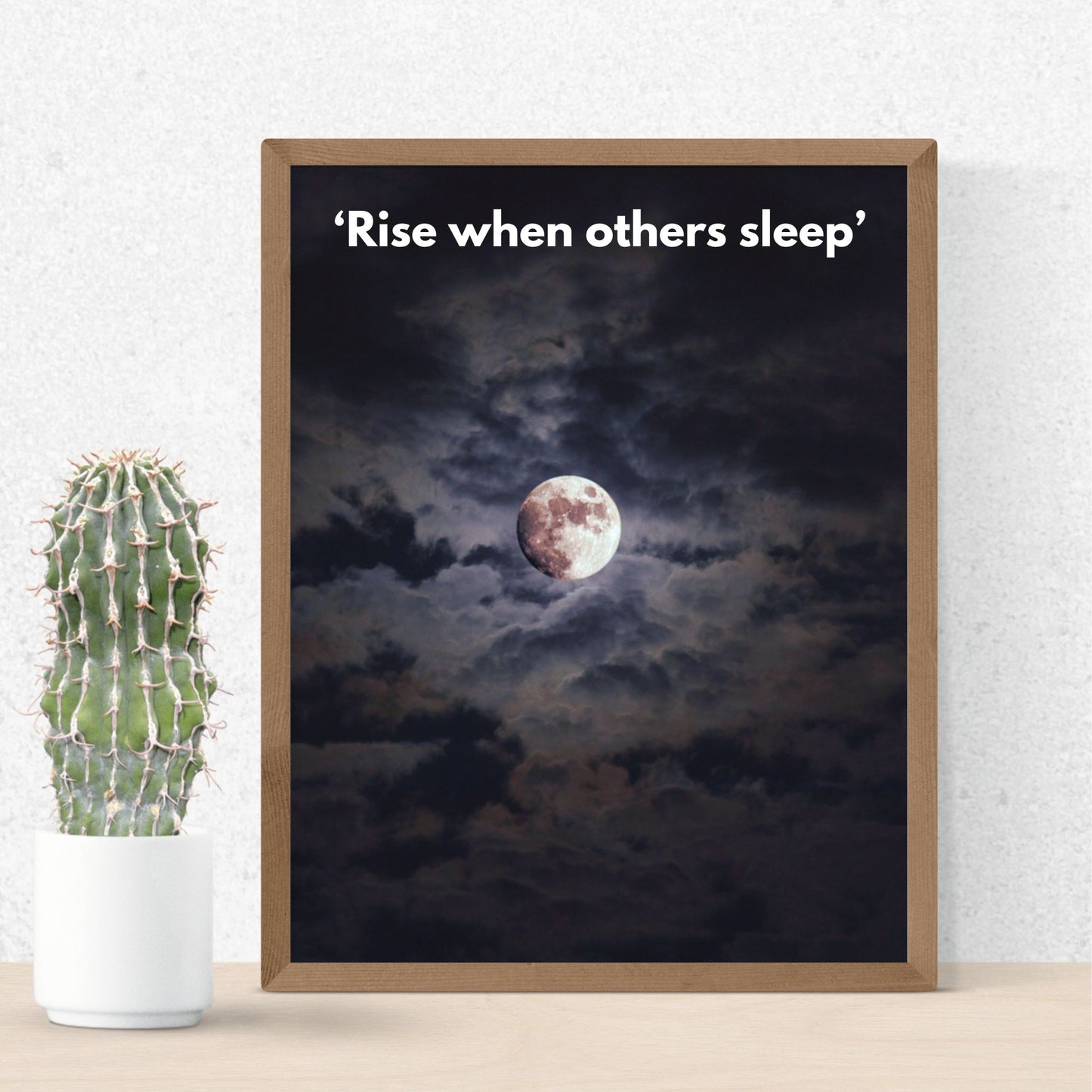 “Rise When Others Sleep – Motivational Digital Poster” - £3.99