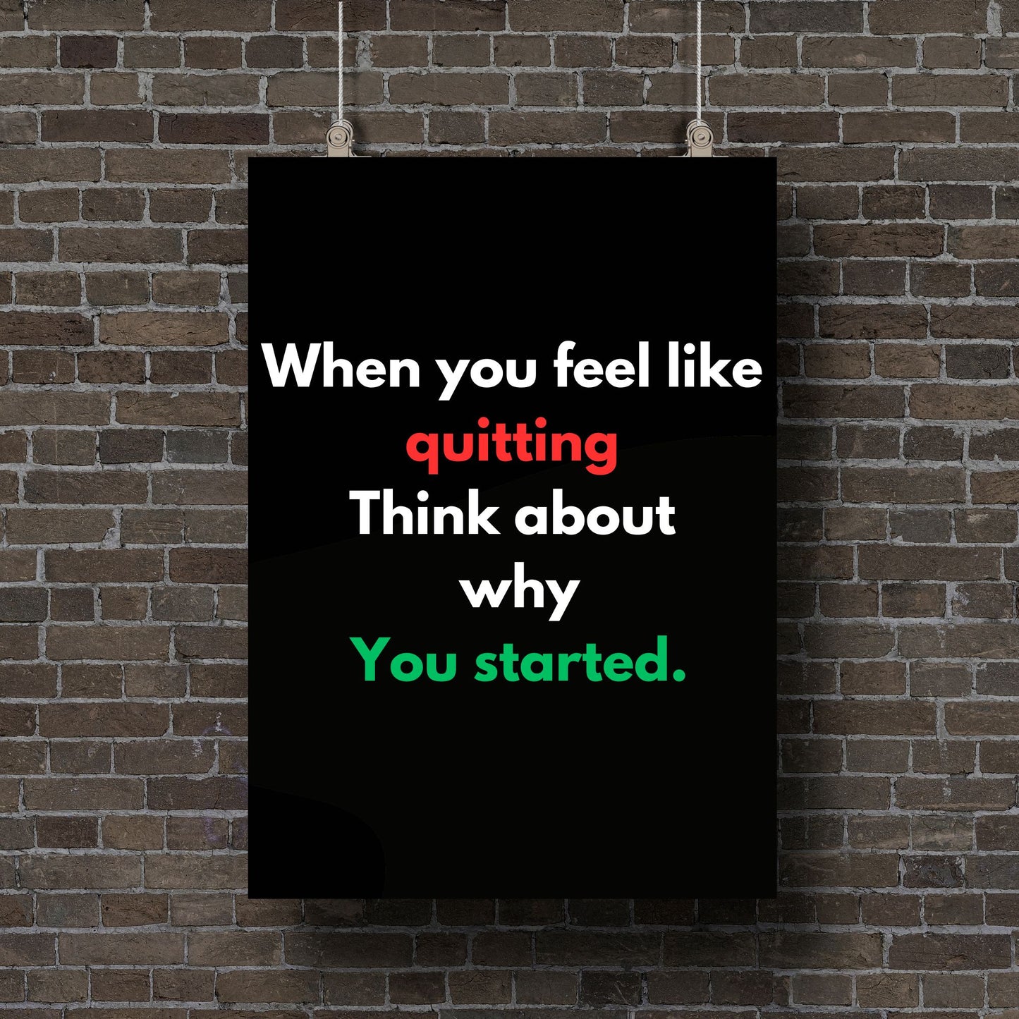 Motivational Gym Poster - Stay Inspired with Powerful Art for Fitness