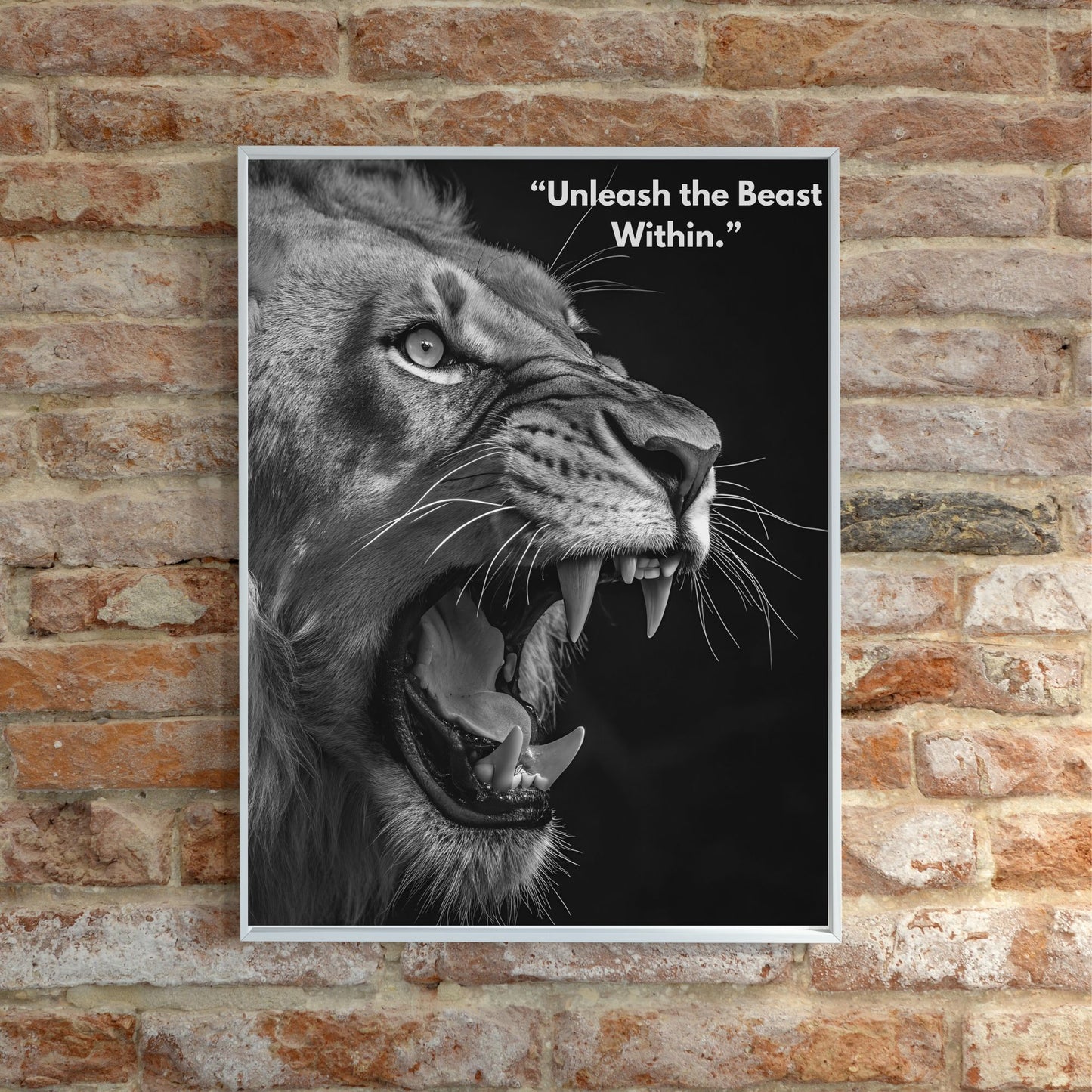 “Unleash the Beast – Digital Lion Poster” - £3.99 poster