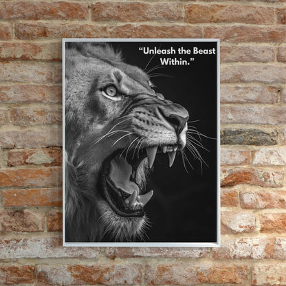 “Unleash the Beast – Digital Lion Poster” - £3.99 poster