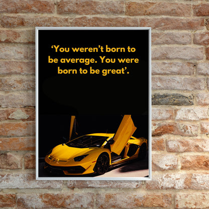 Inspirational Motivational Poster | You Were Made to Be Great | Digital Wall Art